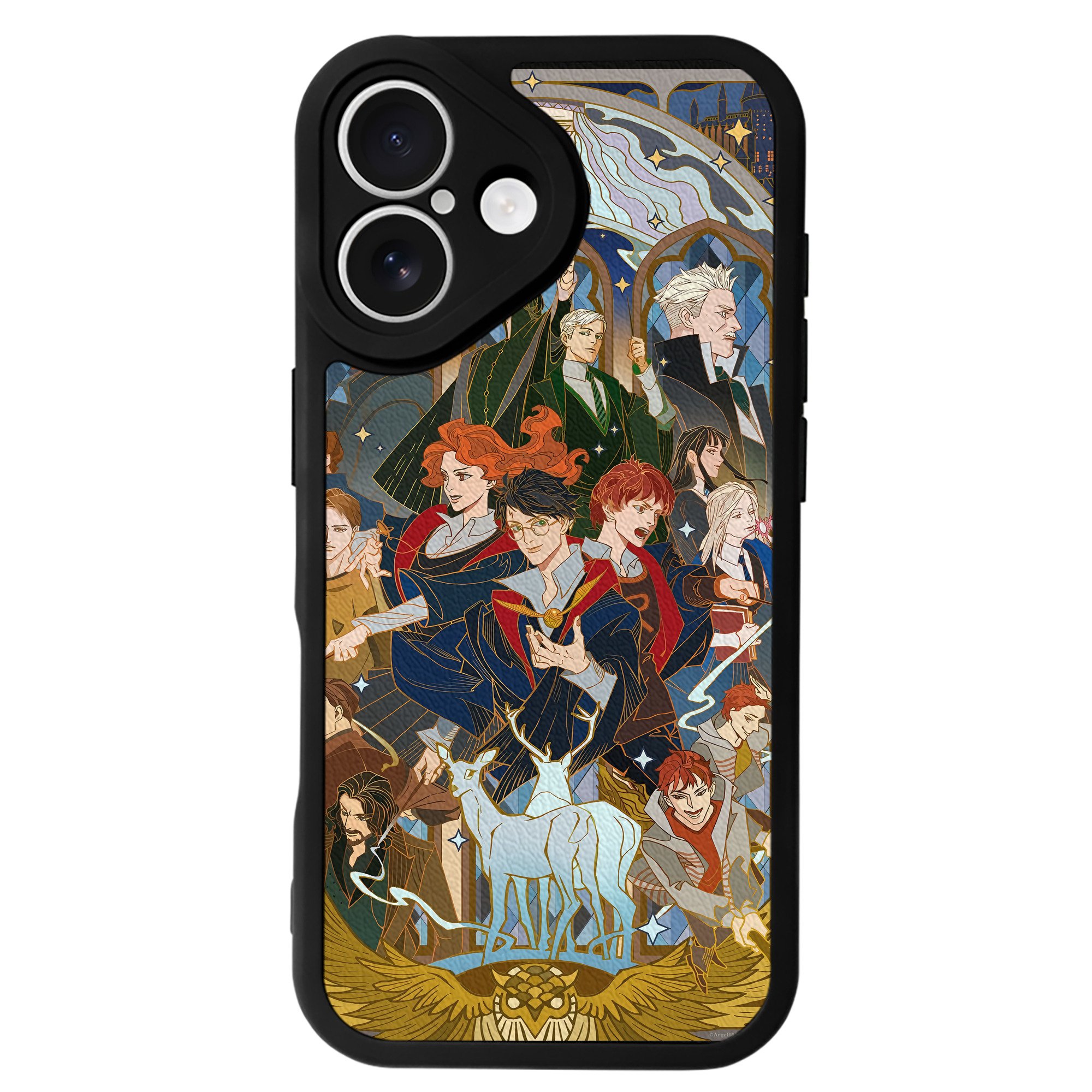 （画像用） Harry Potter ハリー・ポッターシリーズ 【iPhone 16シリーズ対応】シリコンスマホケース（レザー調） 材質：シリコン